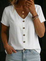Women's Short-sleeve V-neck Shirt