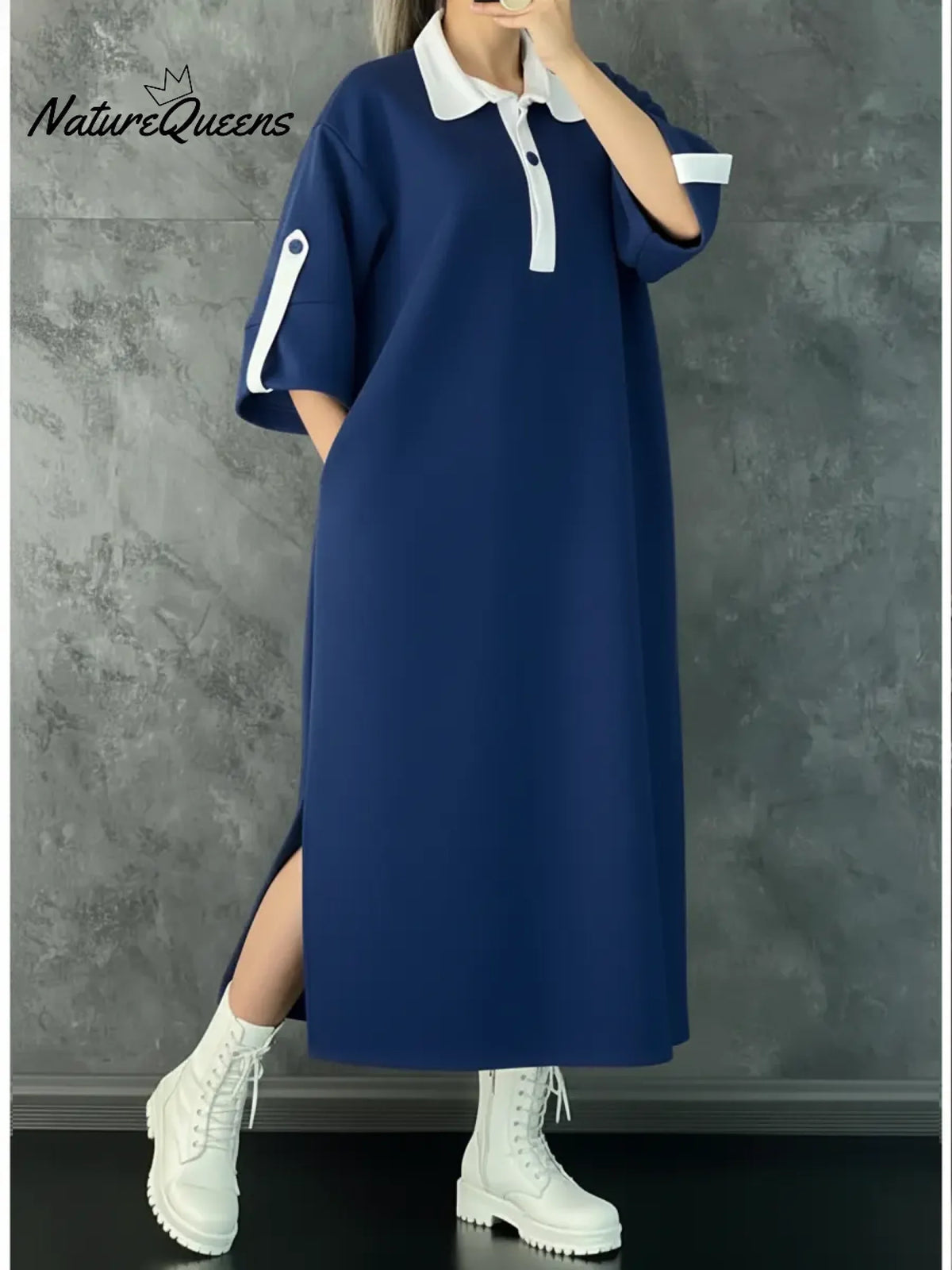 Women's Casual Loose Wool Dress