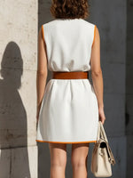 Women's Sleeveless Cotton And Linen Dress