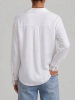 Simple Lace-trimmed Shirt