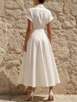 Women's Simple And Elegant V-neck Dress
