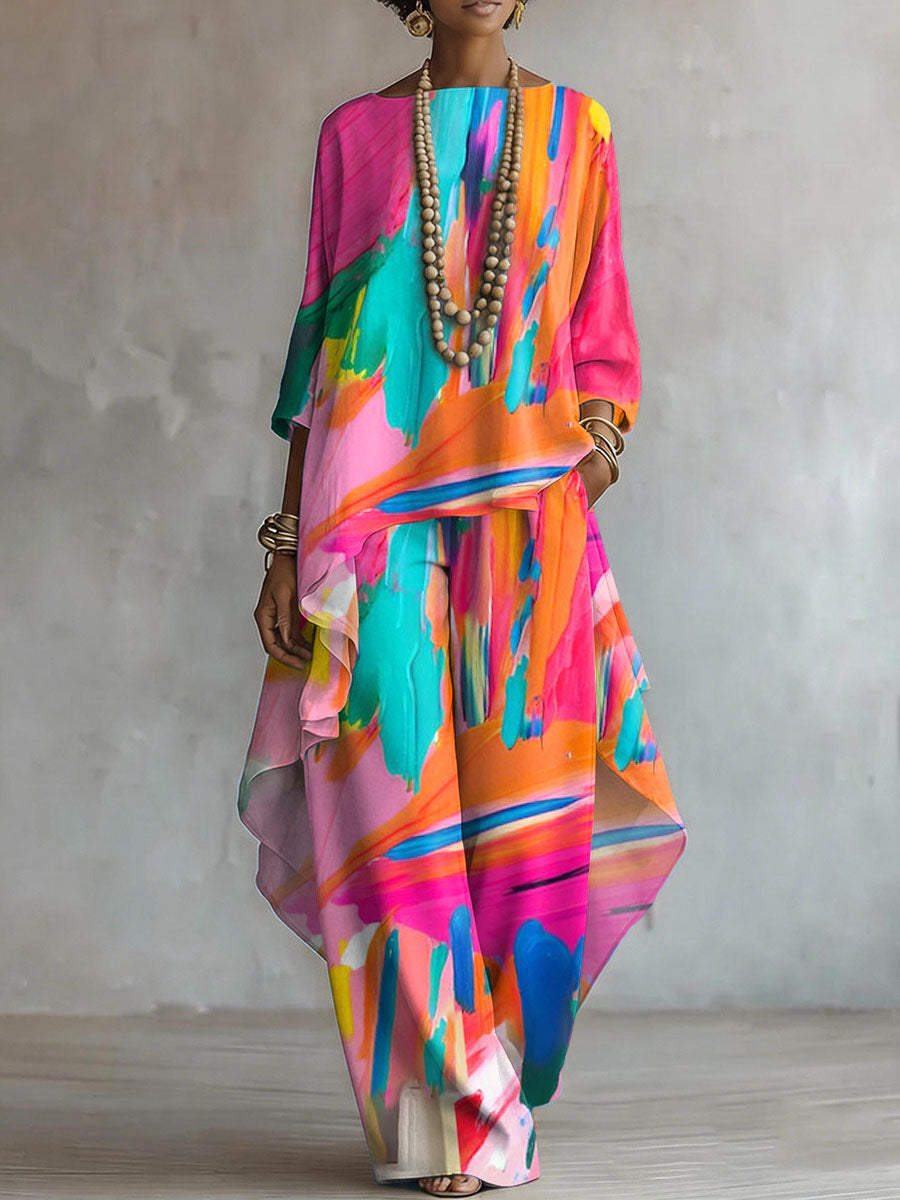 Elegant ArtisticPrint Two-piece Set