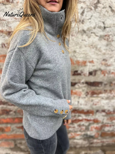 Women's Casual Solid Color Pullover Sweater