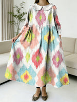 Women's Flowers Floral Pattern Art Print Casual Denim Dress