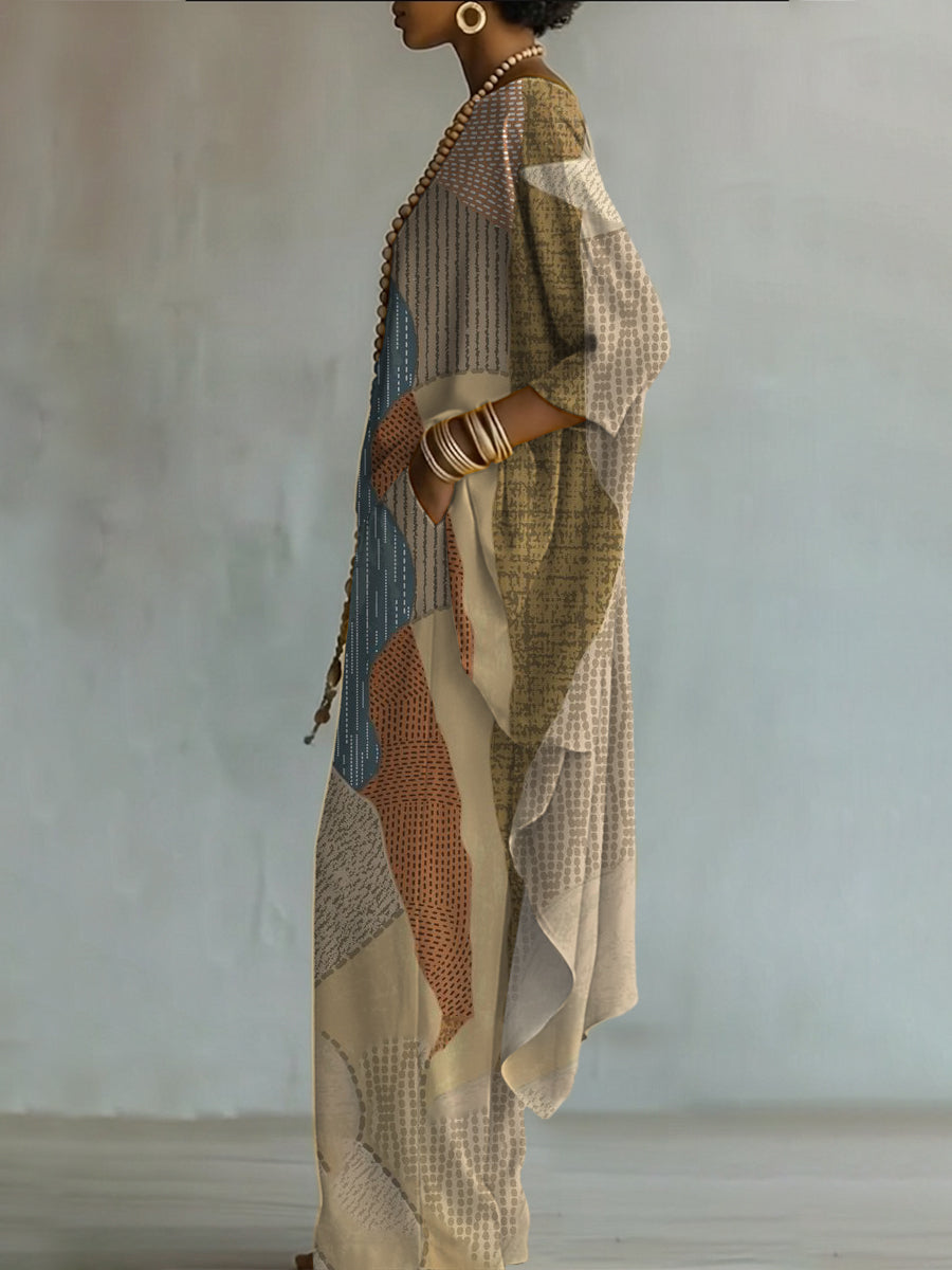 Elegant Geometry Print Two-piece Set