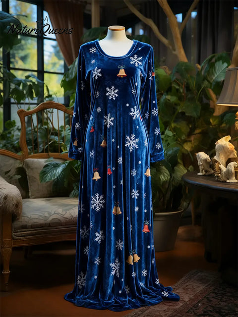 Winter Fairy Tale Velvet Loose Dress