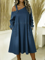 Women's Casual Sleeveless Cotton Denim Dress