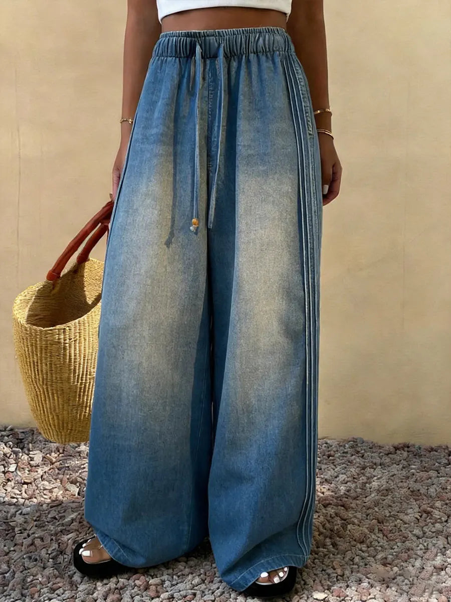 Women's Casual Loose-fitting Cotton Denim Jeans