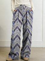 Women's Geometry Color Splicing Gradient Art Print Casual Pants