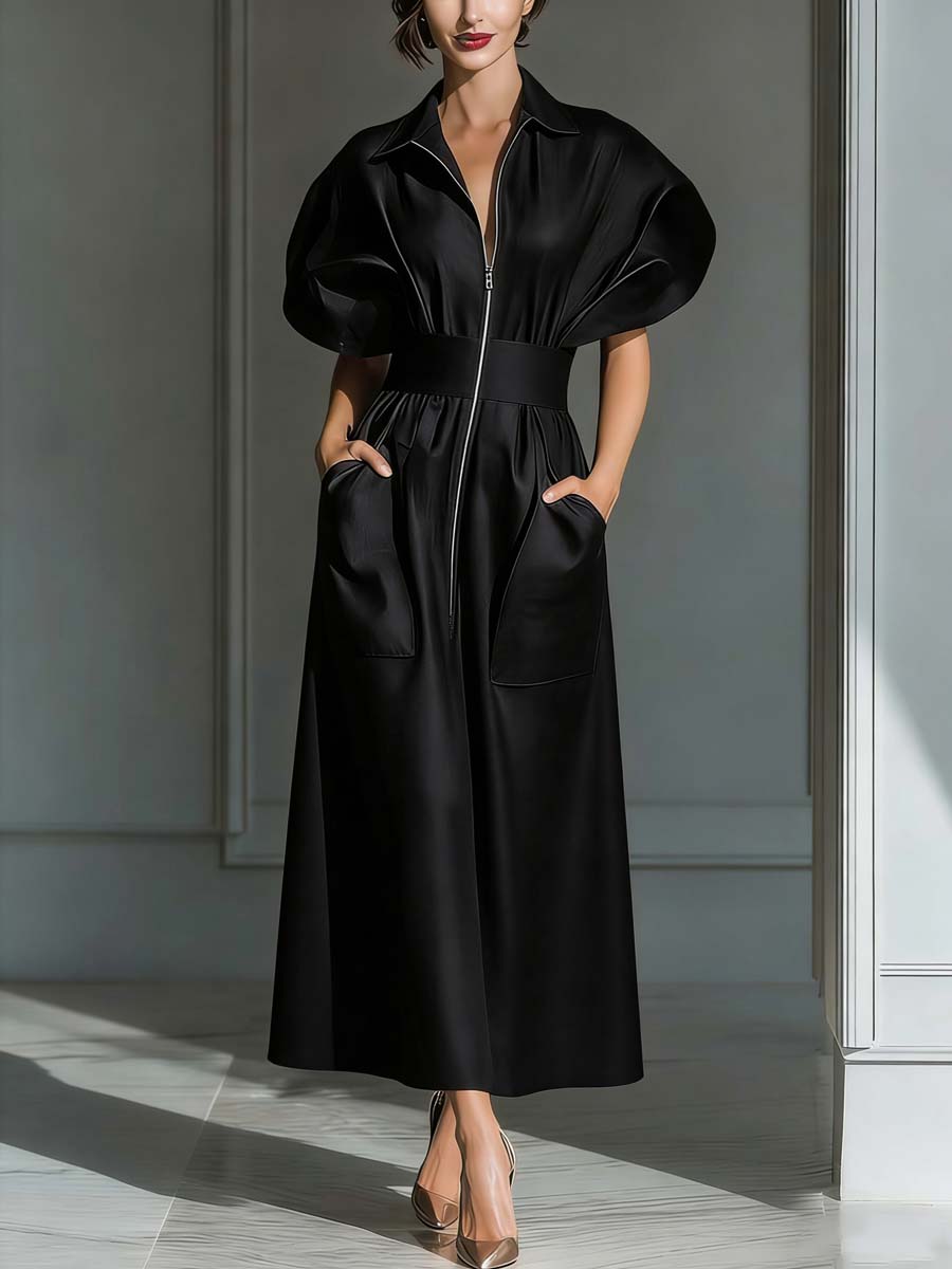 Women's Casual Zipper Dress