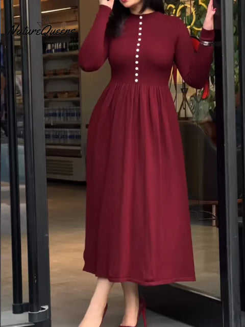 Women's Slim-fit Knitted Sweater Dress