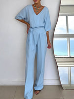 Women's Linen And Cotton Jumpsuit