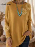 Fairyland Flower Decoration Cozy Pullover Sweater