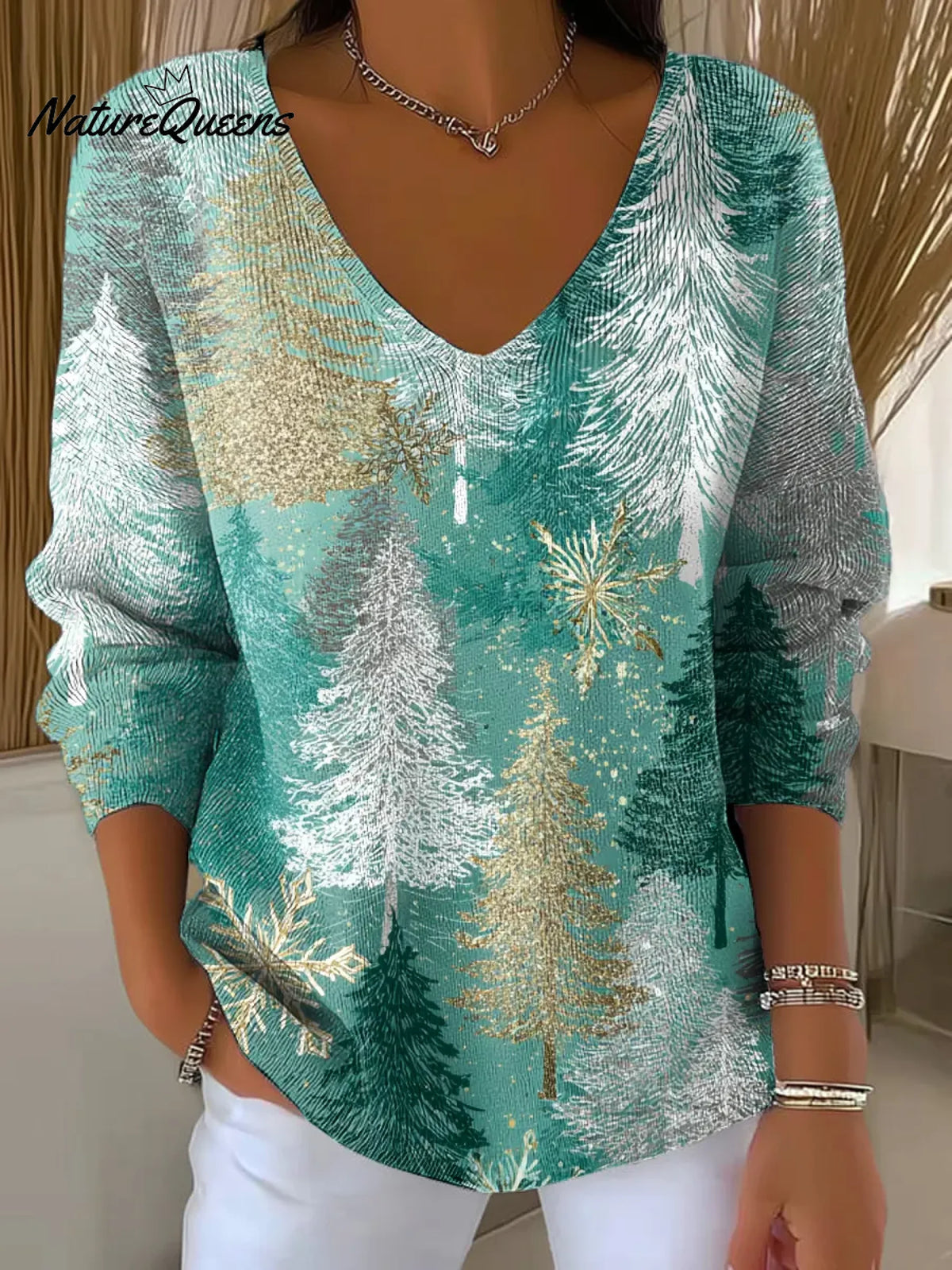 Women's Christmas Atmosphere Casual Pullover Sweater