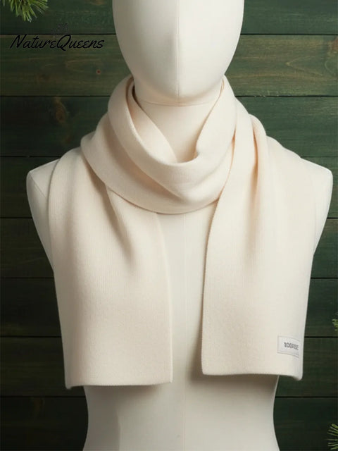 Cozy Solid Color 100% Wool Scarf