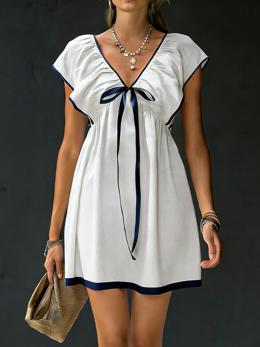 Women's Sleeveless Ruffled Casual Dress