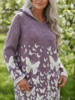 Butterfly Valley Hooded Knitted Sweater
