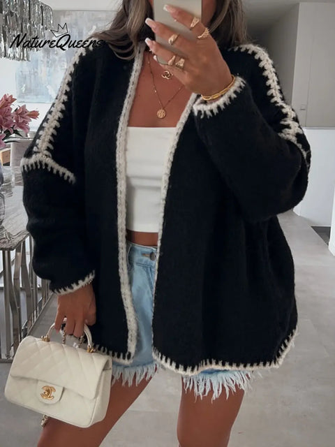 Women's Loose Casual Knitted Sweater Cardigan