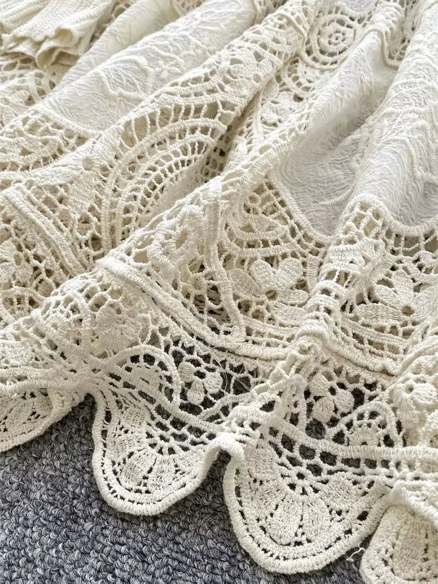 Women's Bohemian Style Retro Cotton Short Dress