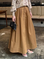 Women's Solid Color Cotton Skirt