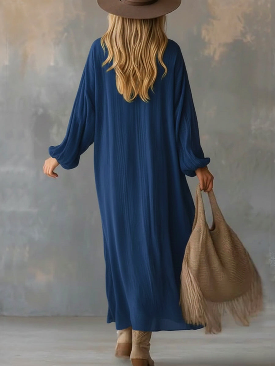 Lazy, Wrinkled Chiffon Dress