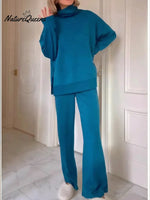 Women's Cozy Travel Cotton Sweatshirt And Pants Two-piece Set