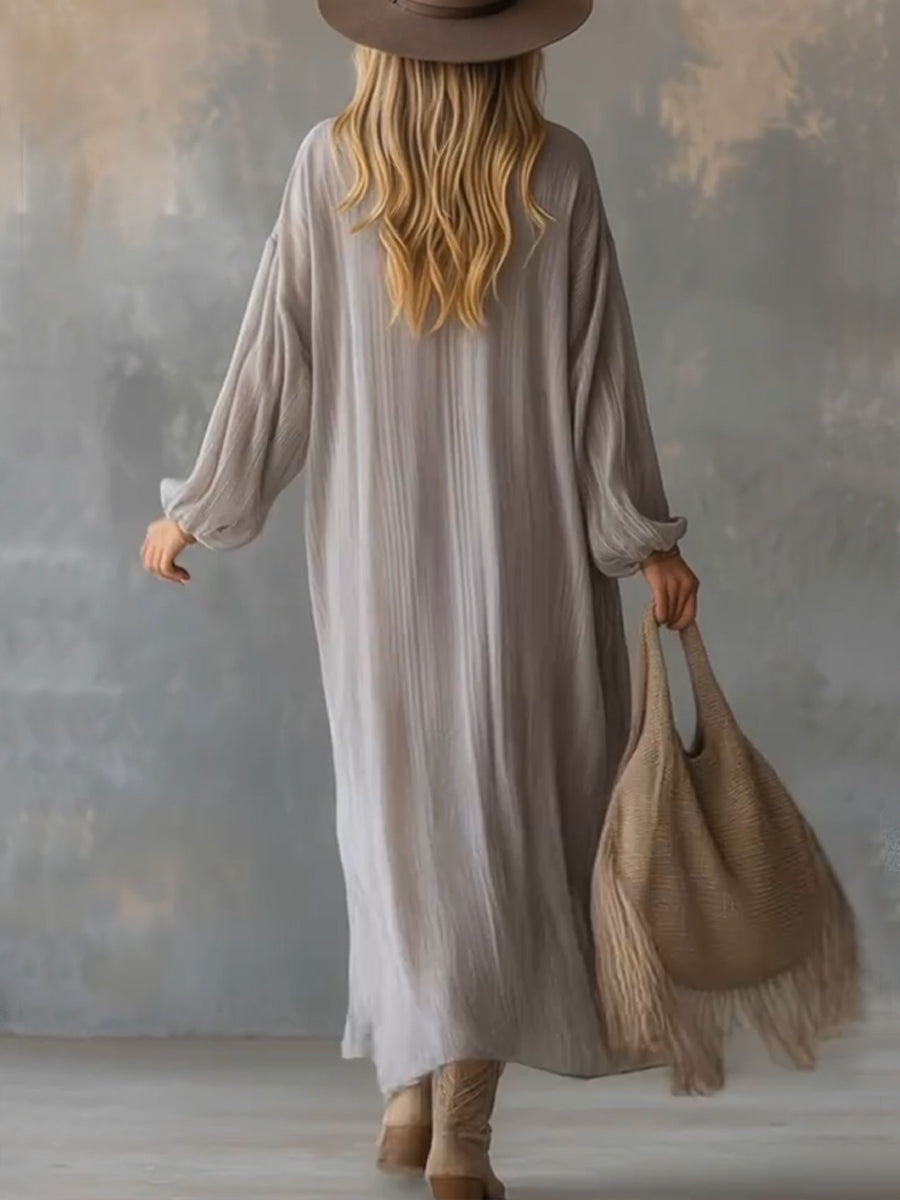 Lazy, Wrinkled Chiffon Dress