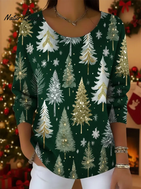 Tiffany Blue Dream Christmas Crew Neck Sweater