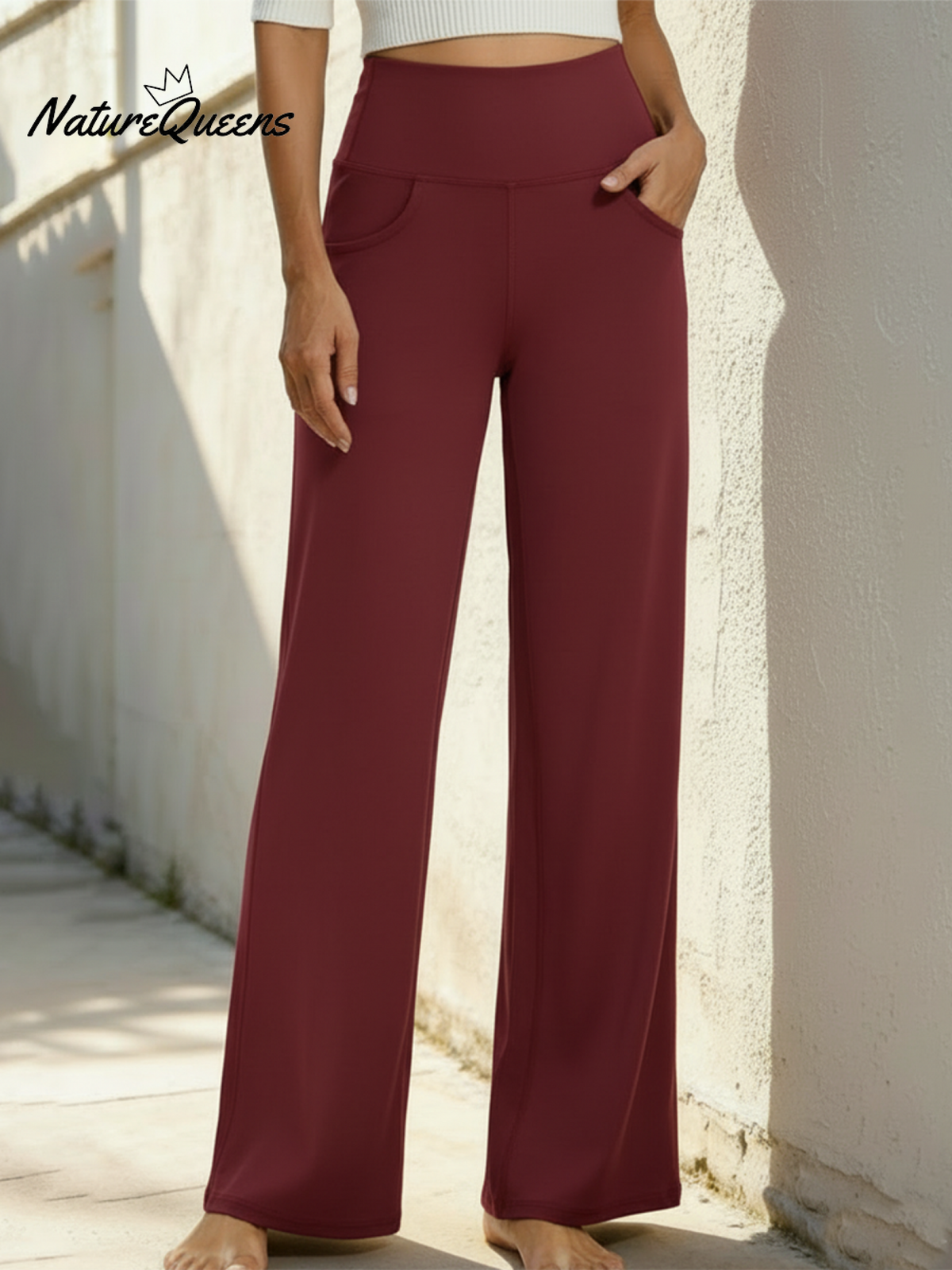 Cozy Travel Office Casual Elastic Wide-leg Pants