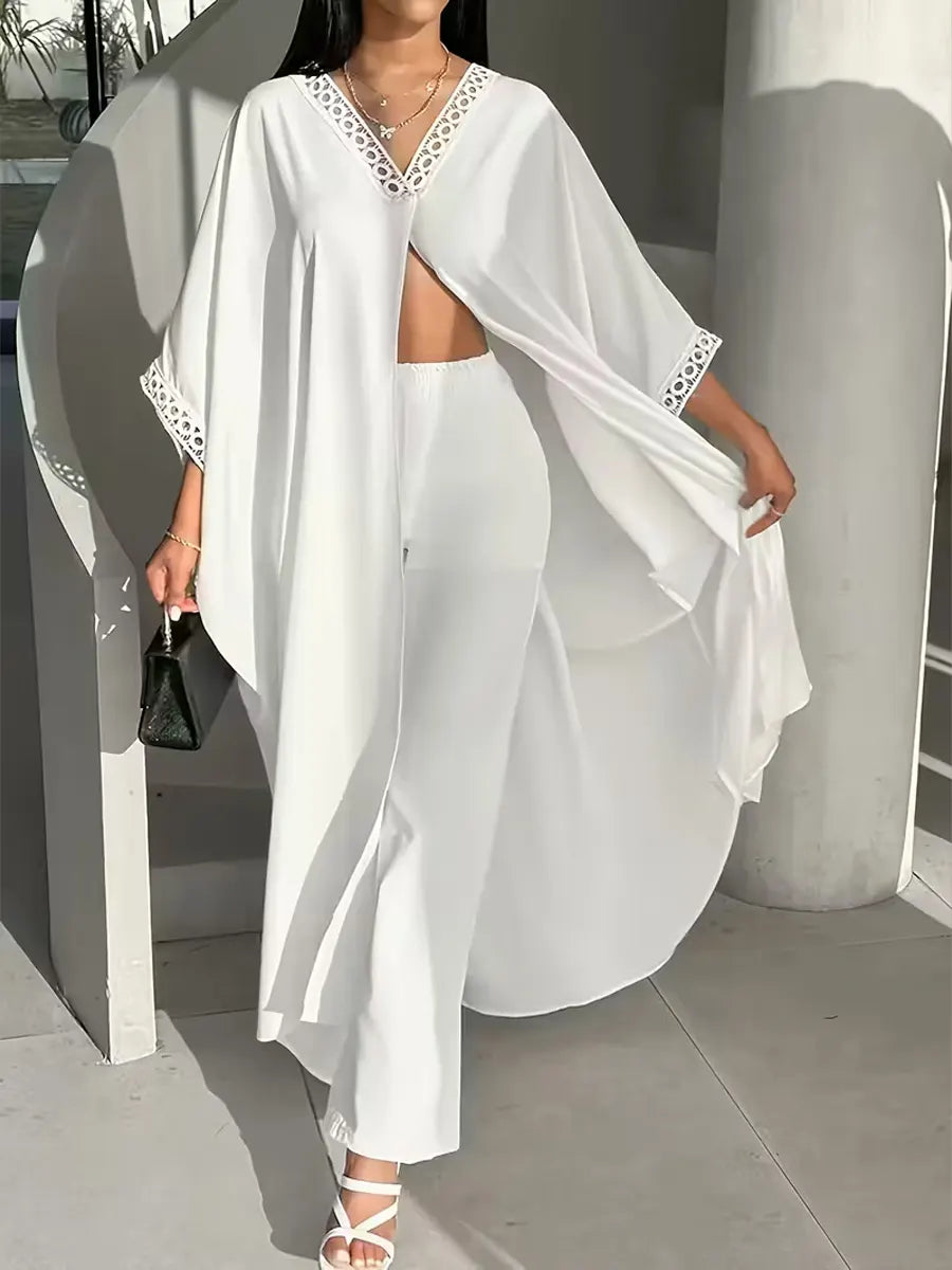 Women's Ethnic Style Batwing Sleeve Set