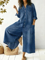 Women's Cozy And Casual Linen And Cotton Jumpsuit