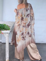 Women's Cozy And Flowing Floral Print Chiffon Top