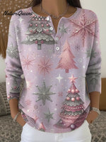 Women's Shining Christmas Casual Printed Sweater