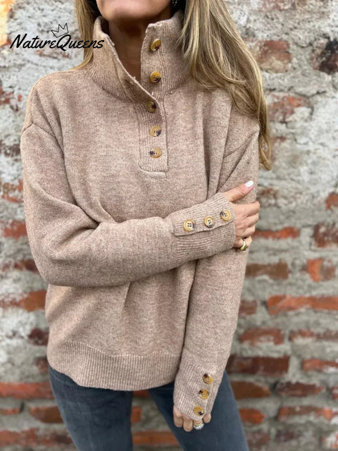 Women's Casual Solid Color Pullover Sweater