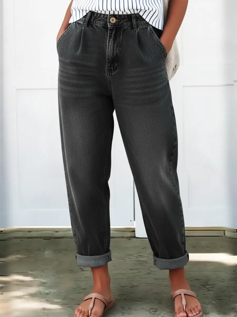 Women's Casual Cotton Denim Pants