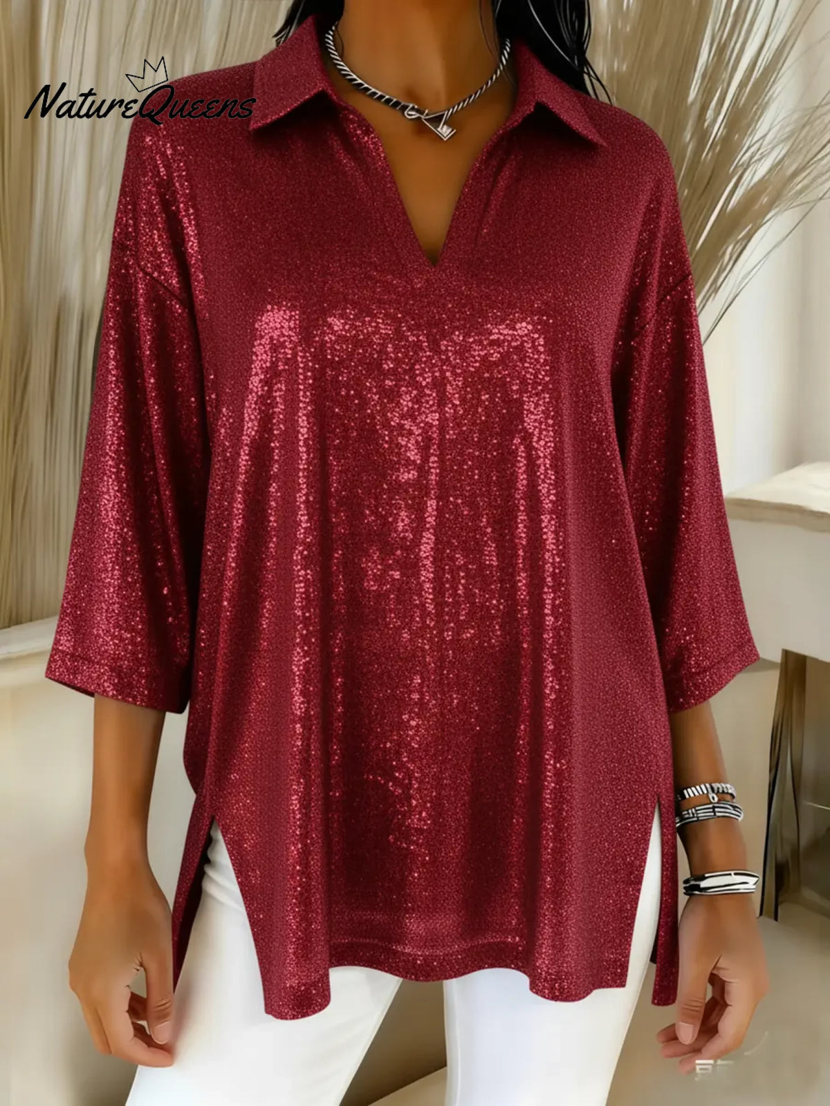 Women's Sparkly Christmas Top