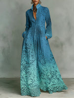 Classic Leopard Print Color-block Dress — Featuring A Turn-down Collar, Cinched Waist, And Flared Skirt