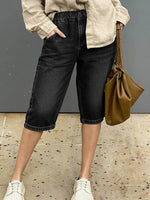 Women's High-waisted Casual Loose Denim Shorts