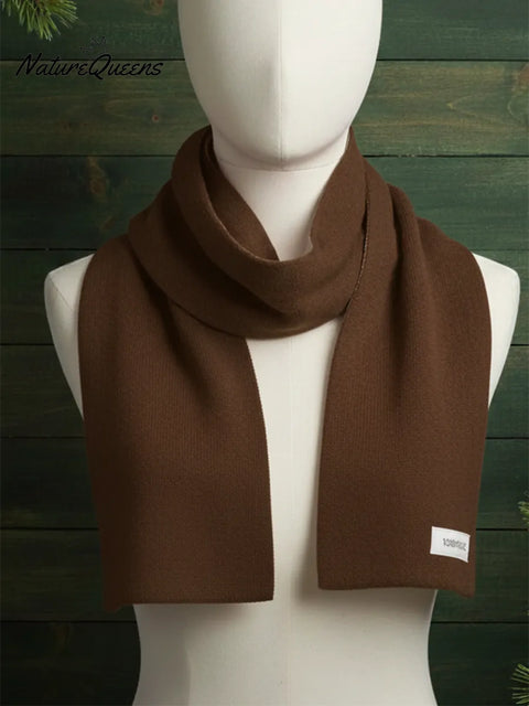 Cozy Solid Color 100% Wool Scarf