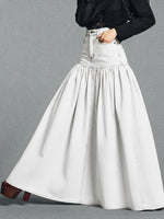 Casual Maxi Denim Skirt