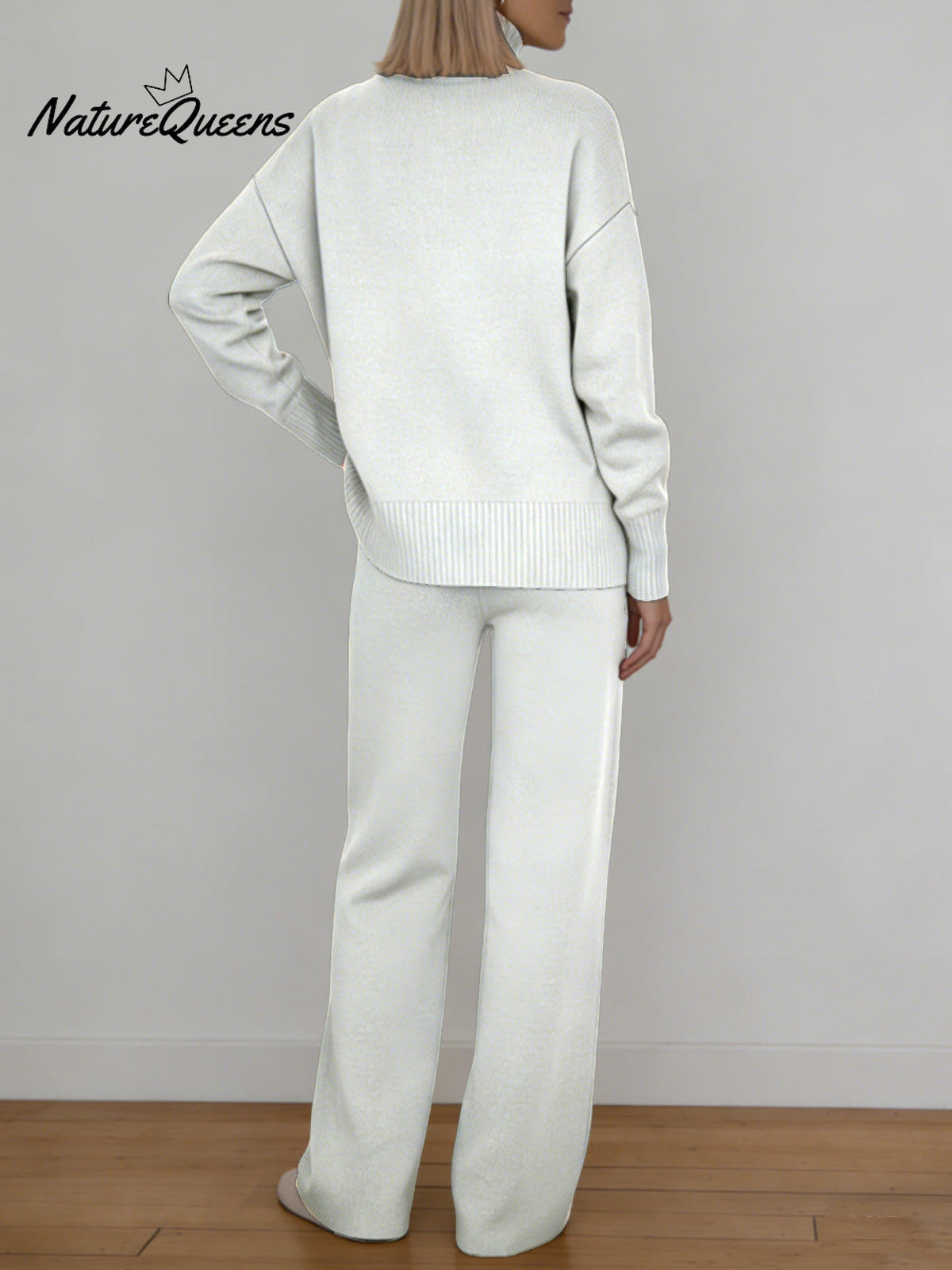 Cartoon Star Decorative Pattern Casual Stand Collar Long Sleeve Top And Elastic Waistband Pants