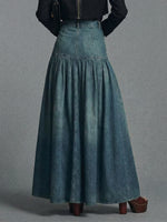 Casual Maxi Denim Skirt