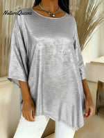 Women's Shiny Satin Top