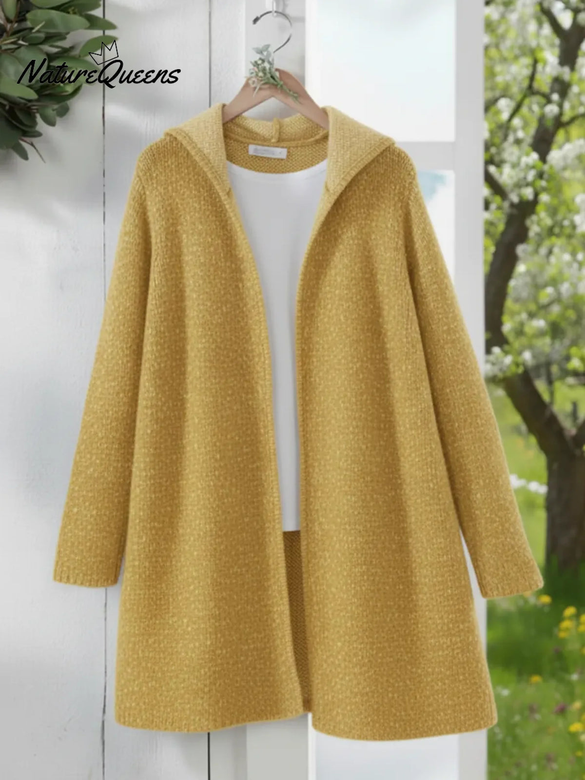 Women's Cozy Hooded Knit Sweater Cardigan
