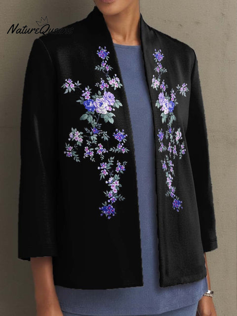Elegant floral decorative pattern Coat