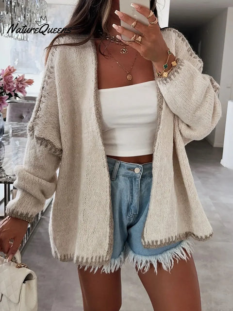 Women's Loose Casual Knitted Sweater Cardigan