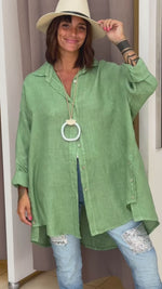 Women's Casual Cotton And Linen Shirt