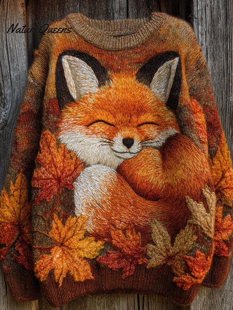 Women's Autumn Fox ART Sweatshirt
