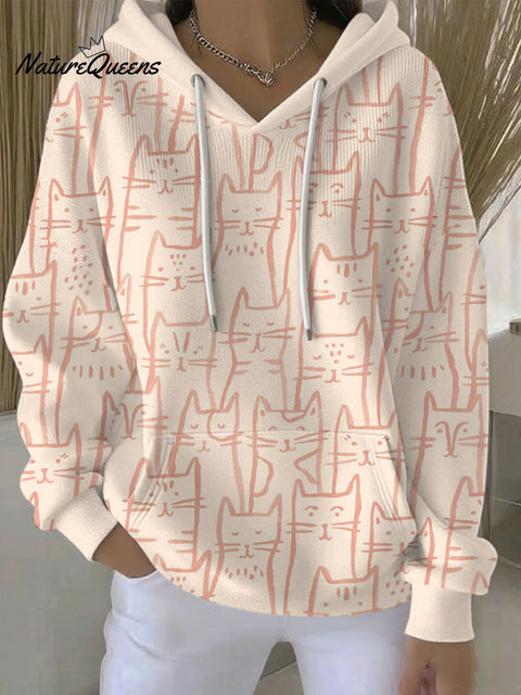 Women's Animal Print Casual Hoodie
