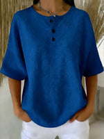 Casual Waffle Henry Collar Sweatshirt